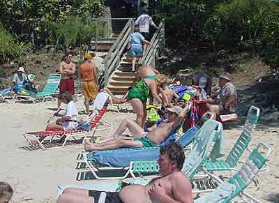 Relaxing on the beach