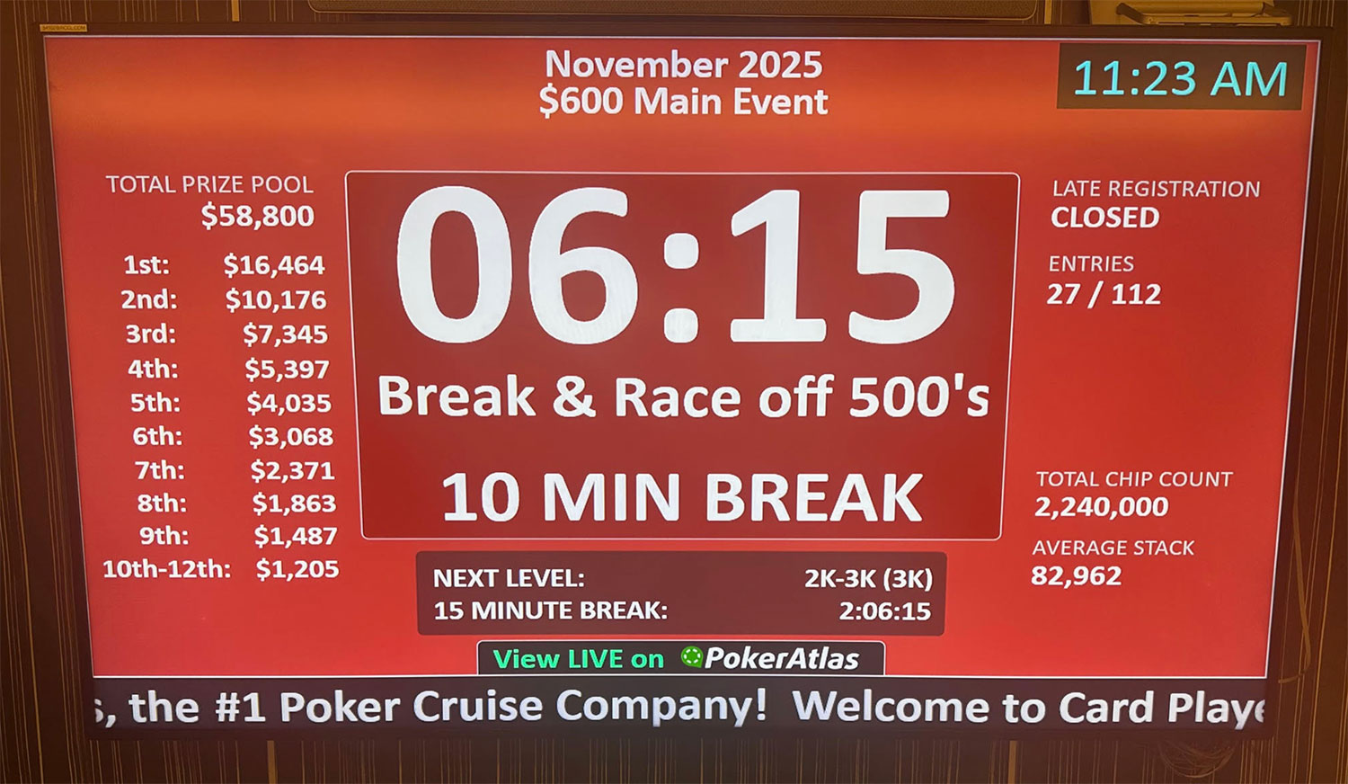 2025 November Main Event