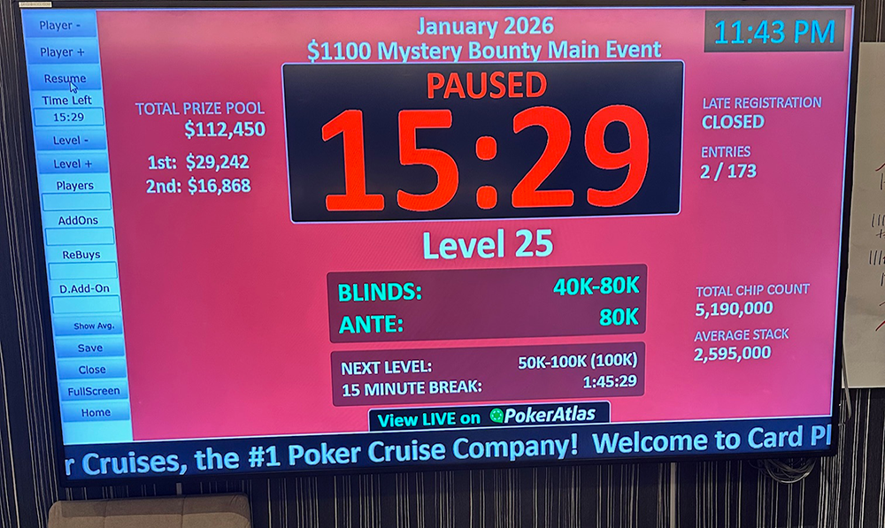 2026 January Main Event winner